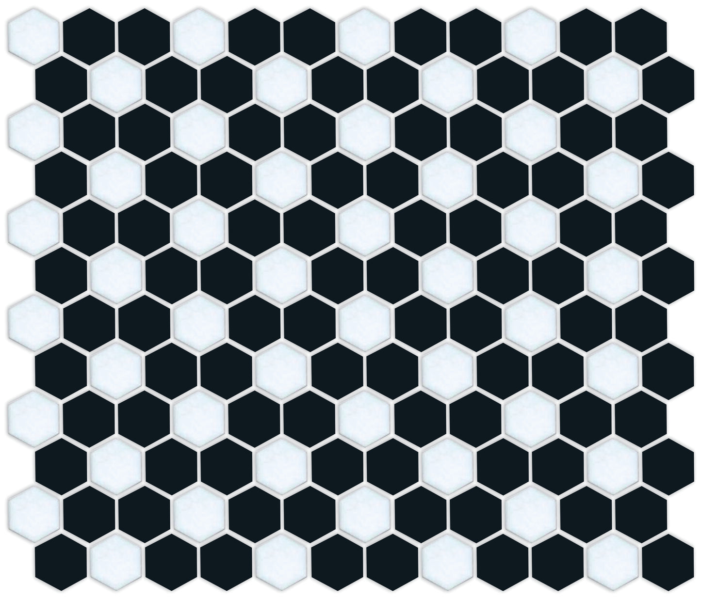 Honeycomb-style tile pattern using Pinnacle hexagon layout