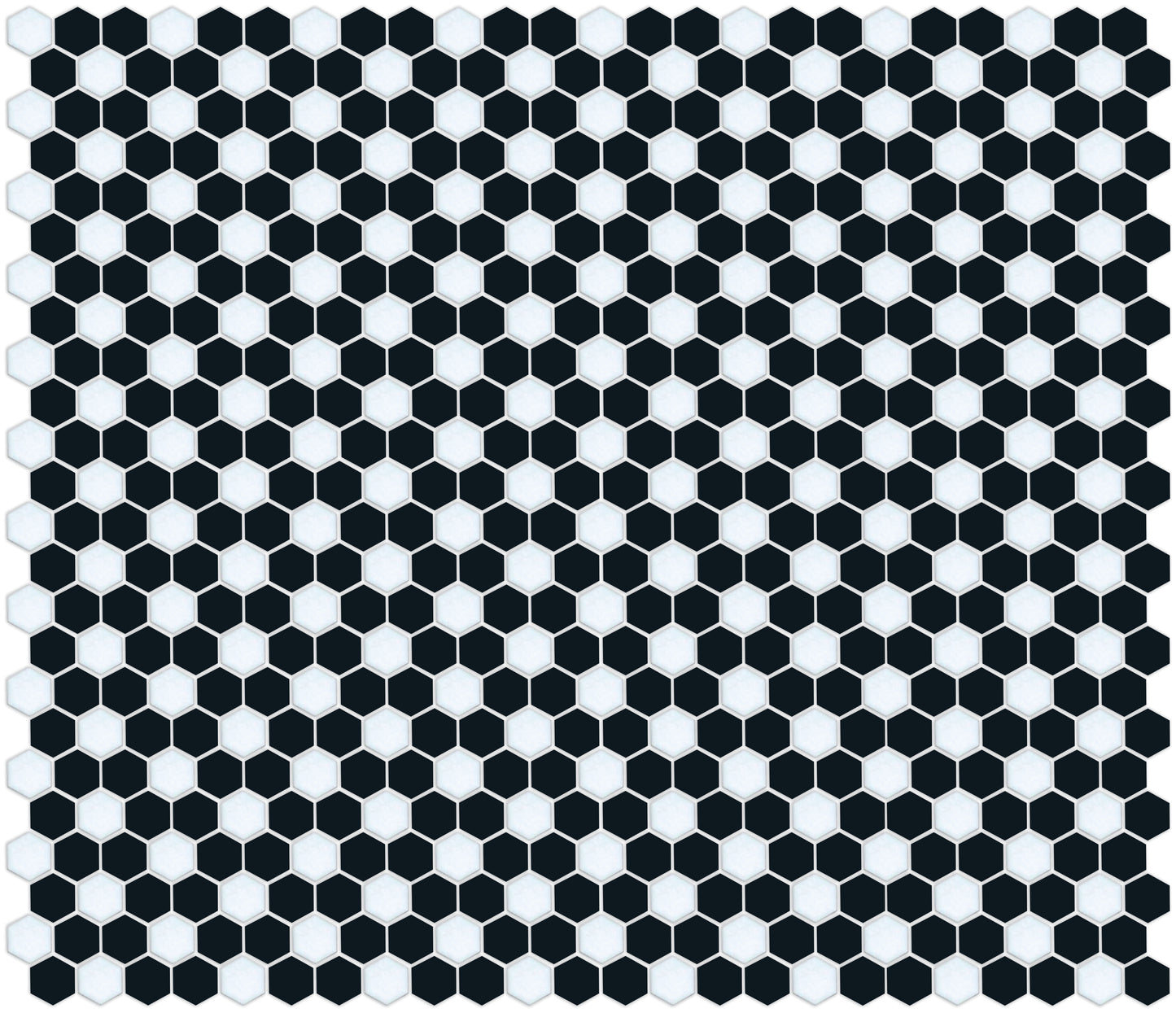 Honeycomb-style tile pattern using Pinnacle hexagon layout