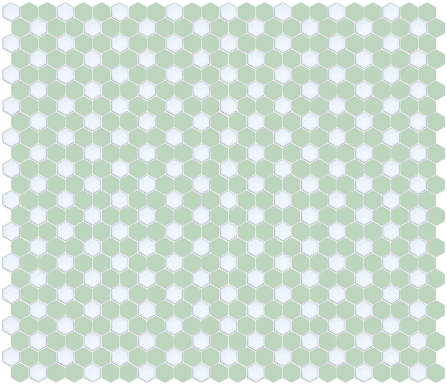 Honeycomb-style tile pattern using Pinnacle hexagon layout