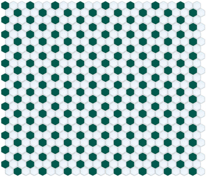 Honeycomb-style tile pattern using Pinnacle hexagon layout