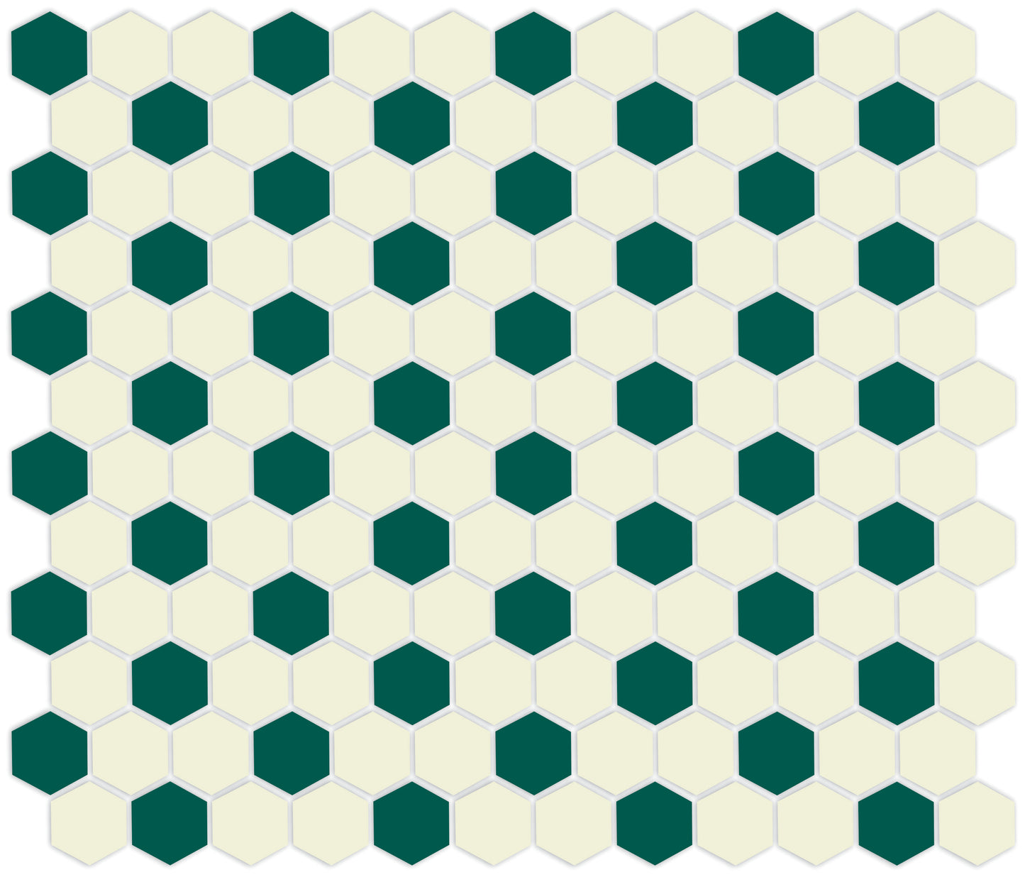 Honeycomb-style tile pattern using Pinnacle hexagon layout