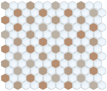 Honeycomb-style tile pattern using Pinnacle hexagon layout