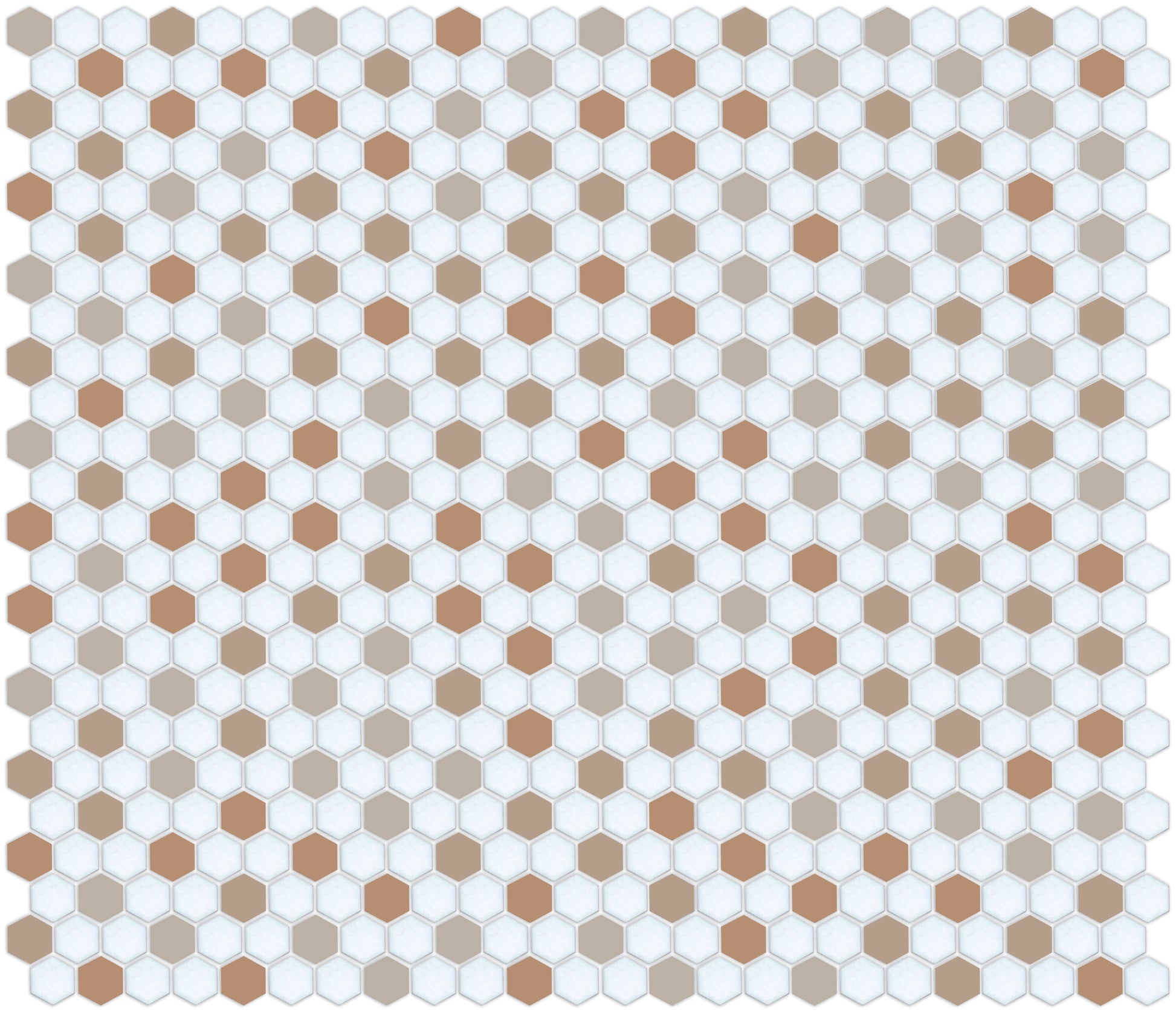 Honeycomb-style tile pattern using Pinnacle hexagon layout
