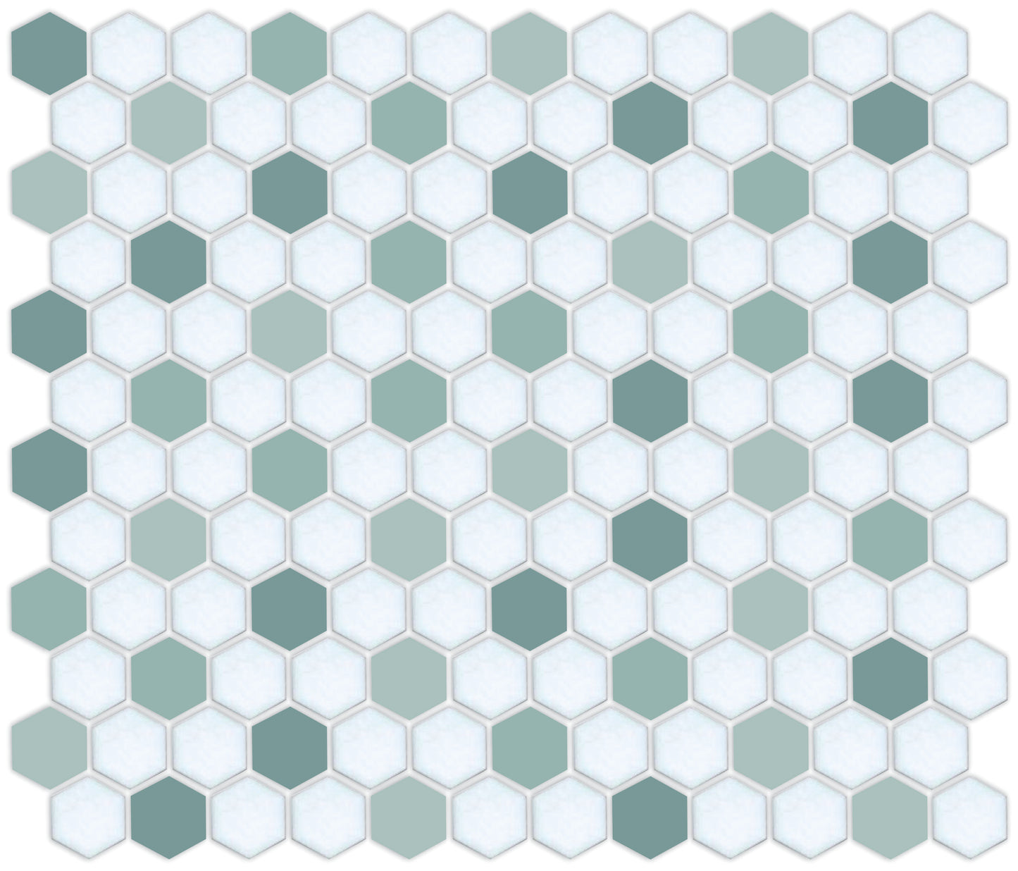 Honeycomb-style tile pattern using Pinnacle hexagon layout