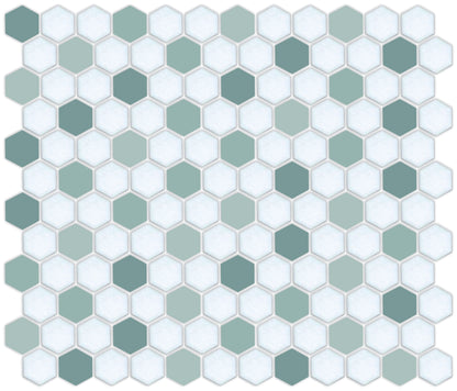 Honeycomb-style tile pattern using Pinnacle hexagon layout