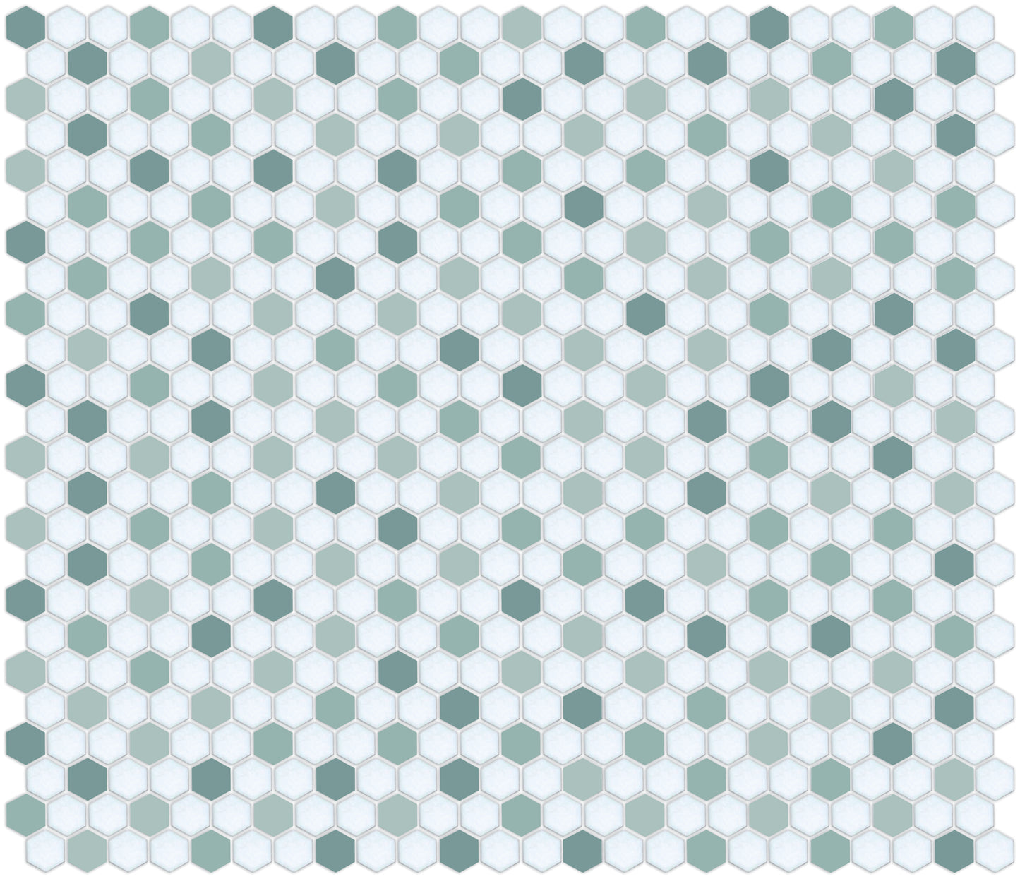 Honeycomb-style tile pattern using Pinnacle hexagon layout