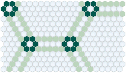 Pinnacle Hexagon Patterns Blanche