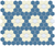 Satin White/Parchment on Egypt Blue
