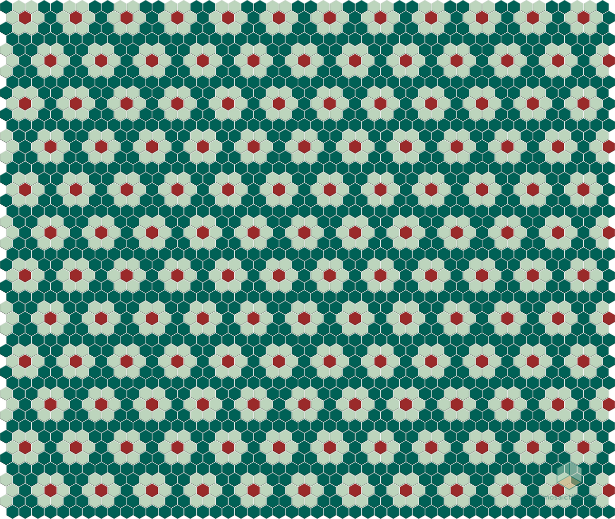 Honeycomb Rosette | Pinnacle Hexagon Pattern
