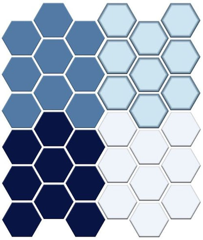 Styled backsplash featuring a subtle pinnacle hex design