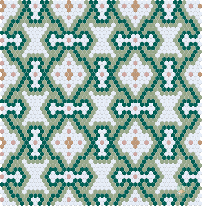 Marapossa | Modern Craftsman Hexagon Tile Pattern