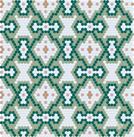 Marapossa | Modern Craftsman Hexagon Tile Pattern