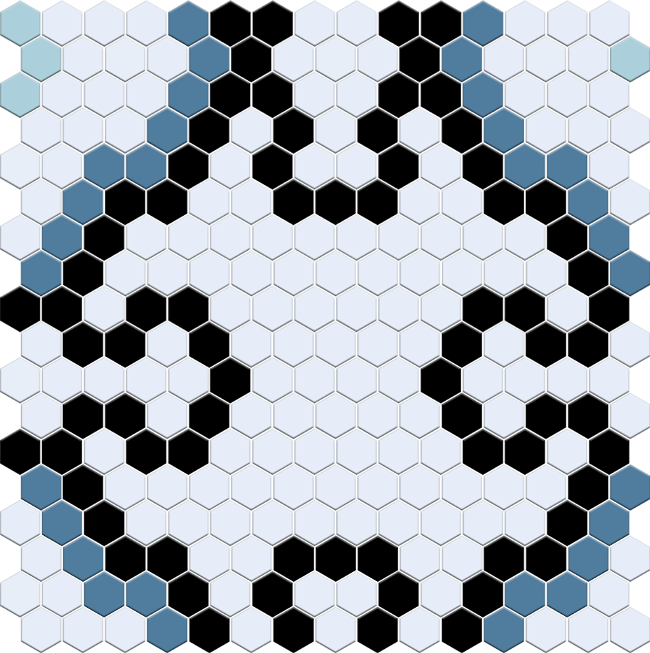 Marapossa | Modern Craftsman Hexagon Tile Pattern