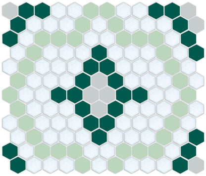 Monarch | Pinnacle Hexagon Tile Pattern Calendula Close Up