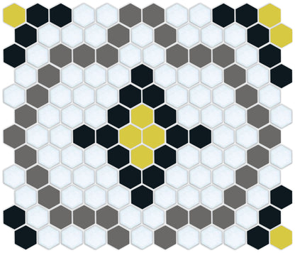 Monarch | Pinnacle Hexagon Tile Pattern Coreopsis Close Up