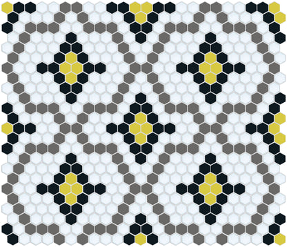 Monarch | Pinnacle Hexagon Tile Pattern Coreopsis