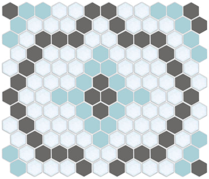 Monarch | Pinnacle Hexagon Tile Pattern Azalea Close Up
