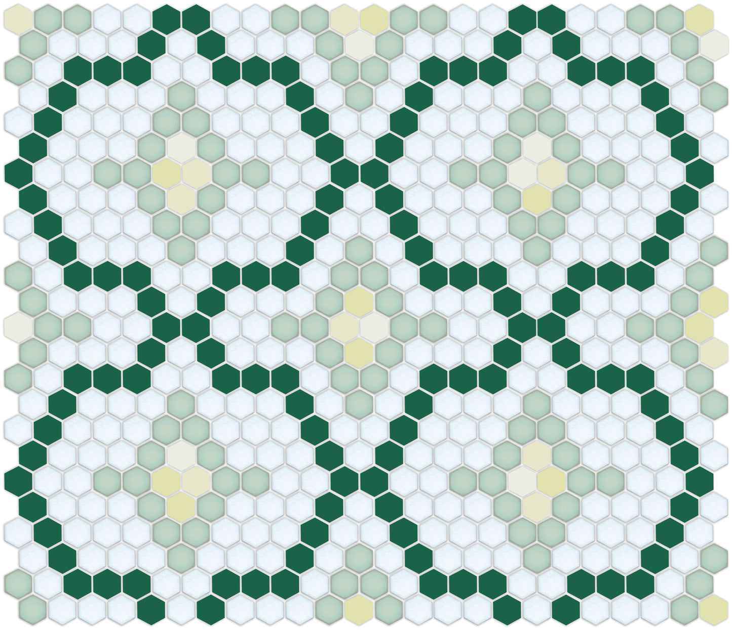 Monarch | Pinnacle Hexagon Tile Pattern Zinnia
