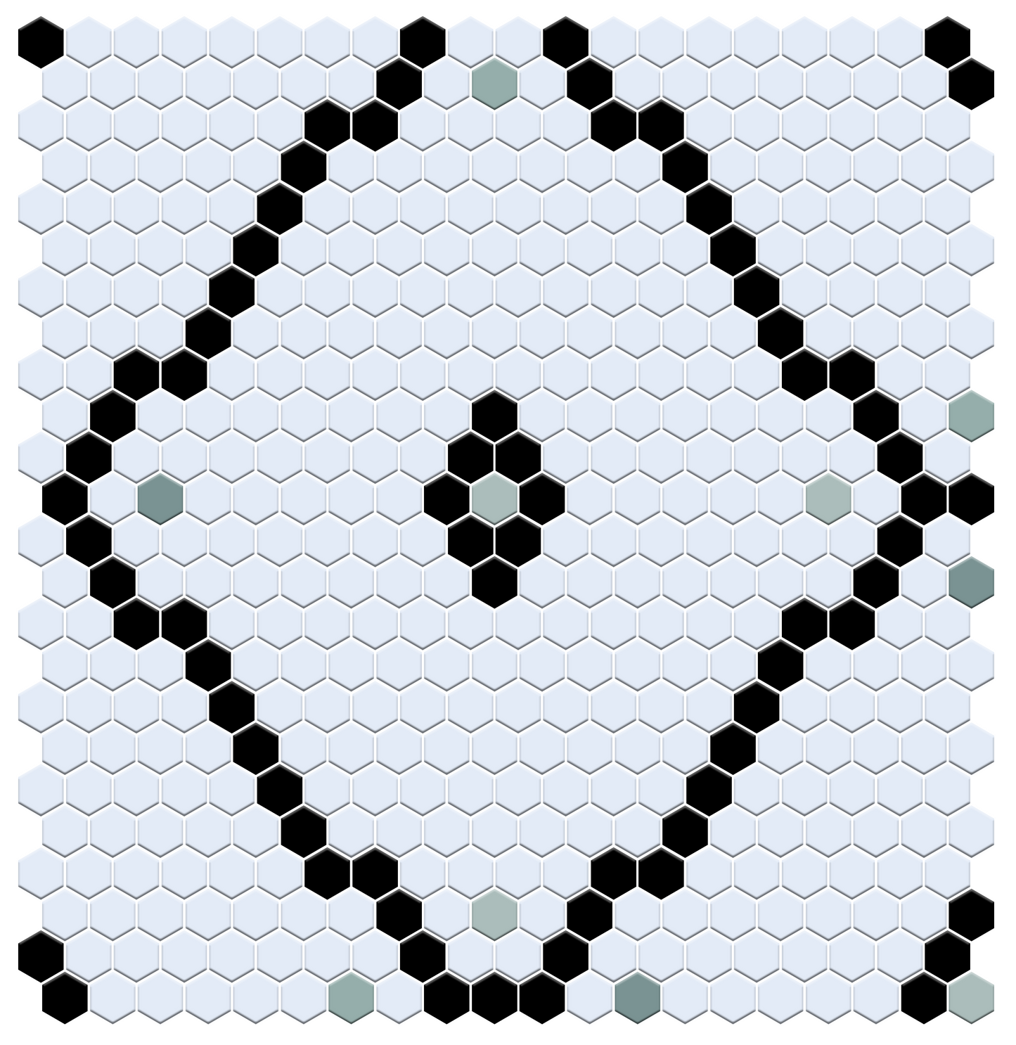 Matte Modage 4 pc. | Pinnacle Hexagon Patterns