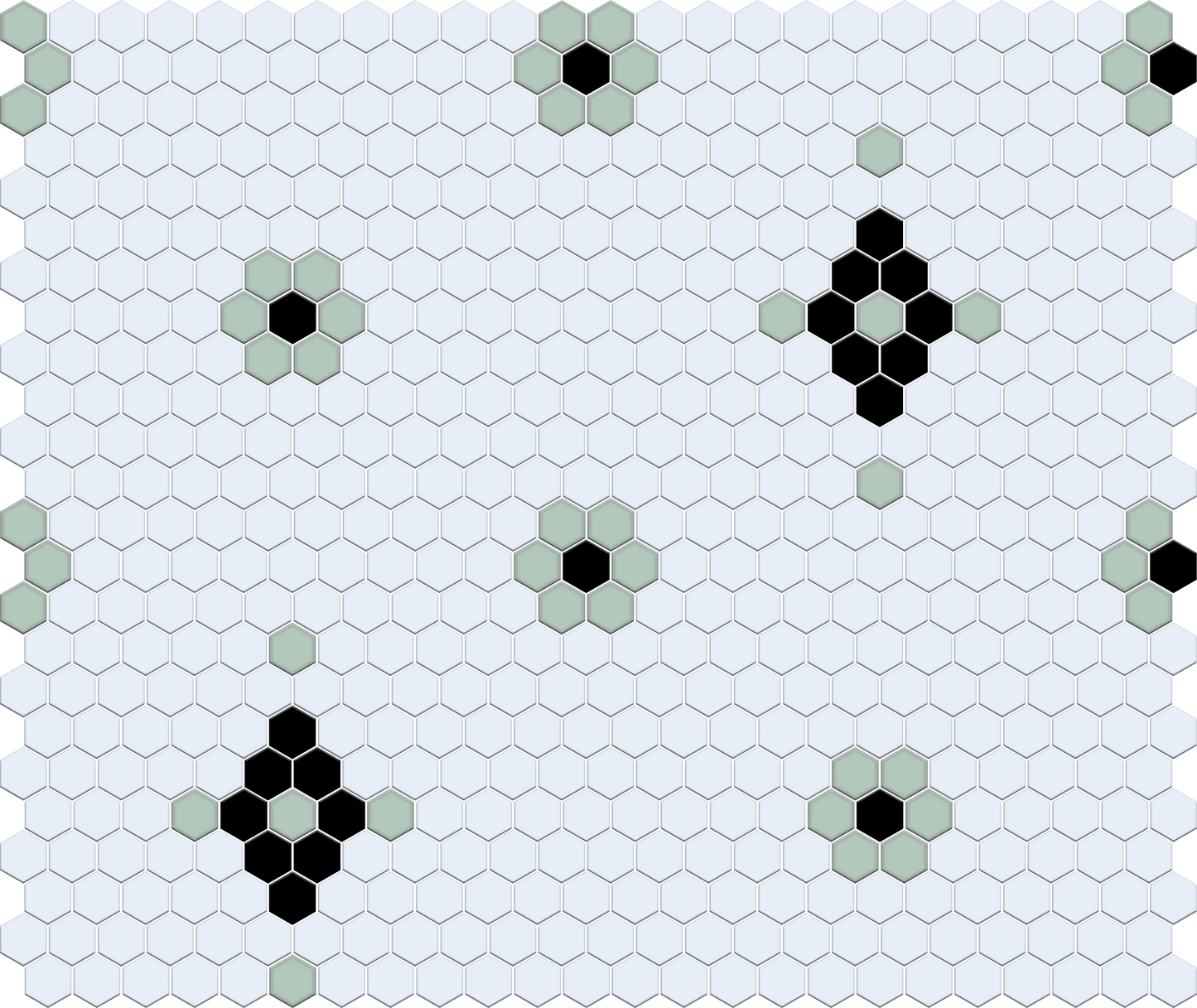 Mountain View 4 pc. | Pinnacle Hexagon Patterns