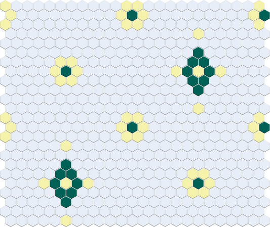 Mountain View 4 pc. | Pinnacle Hexagon Patterns
