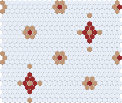 Mountain View 4 pc. | Pinnacle Hexagon Patterns