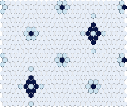 Mountain View 4 pc. | Pinnacle Hexagon Patterns