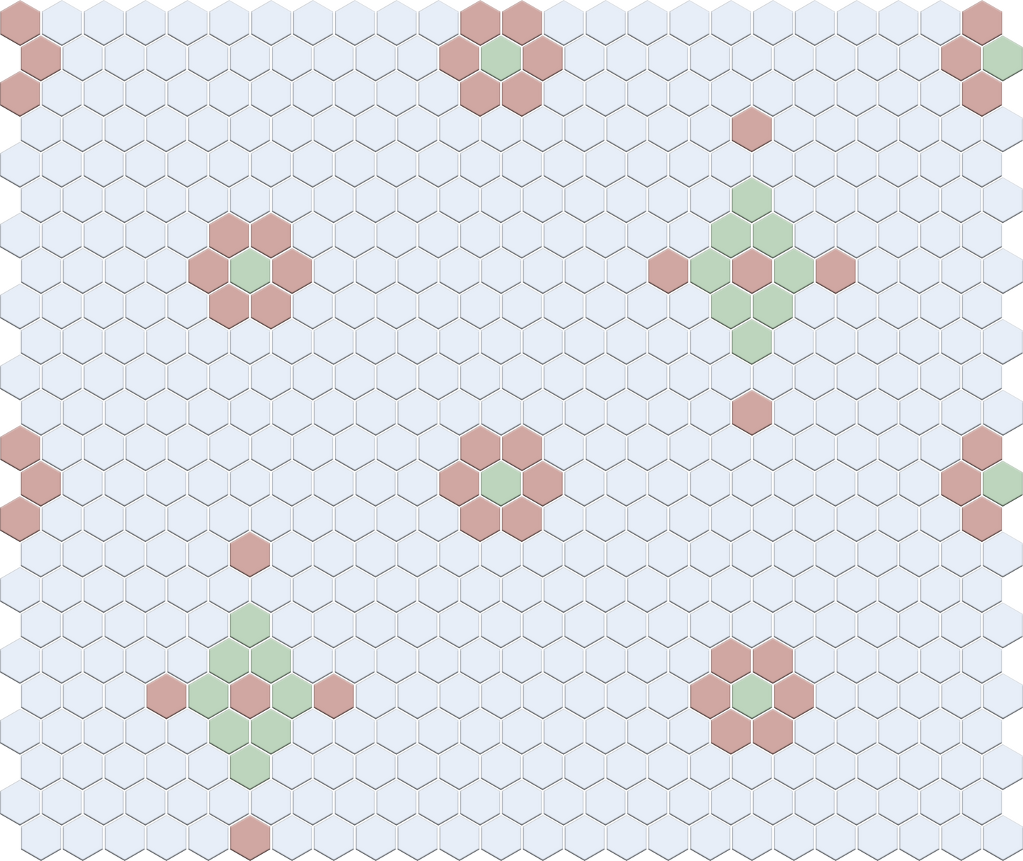 Mountain View 4 pc. | Pinnacle Hexagon Patterns