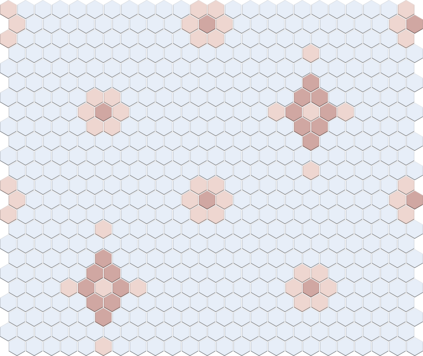 Mountain View 4 pc. | Pinnacle Hexagon Patterns