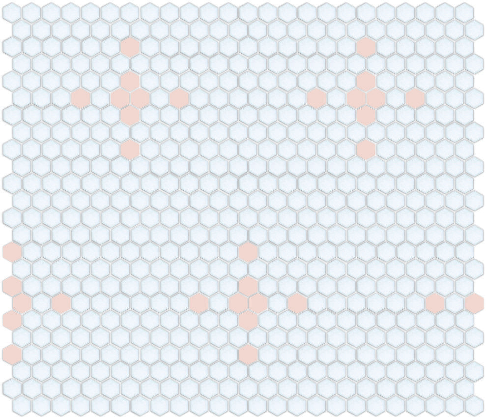 Tile featuring Quad and Cross layout in Pinnacle hexagon style