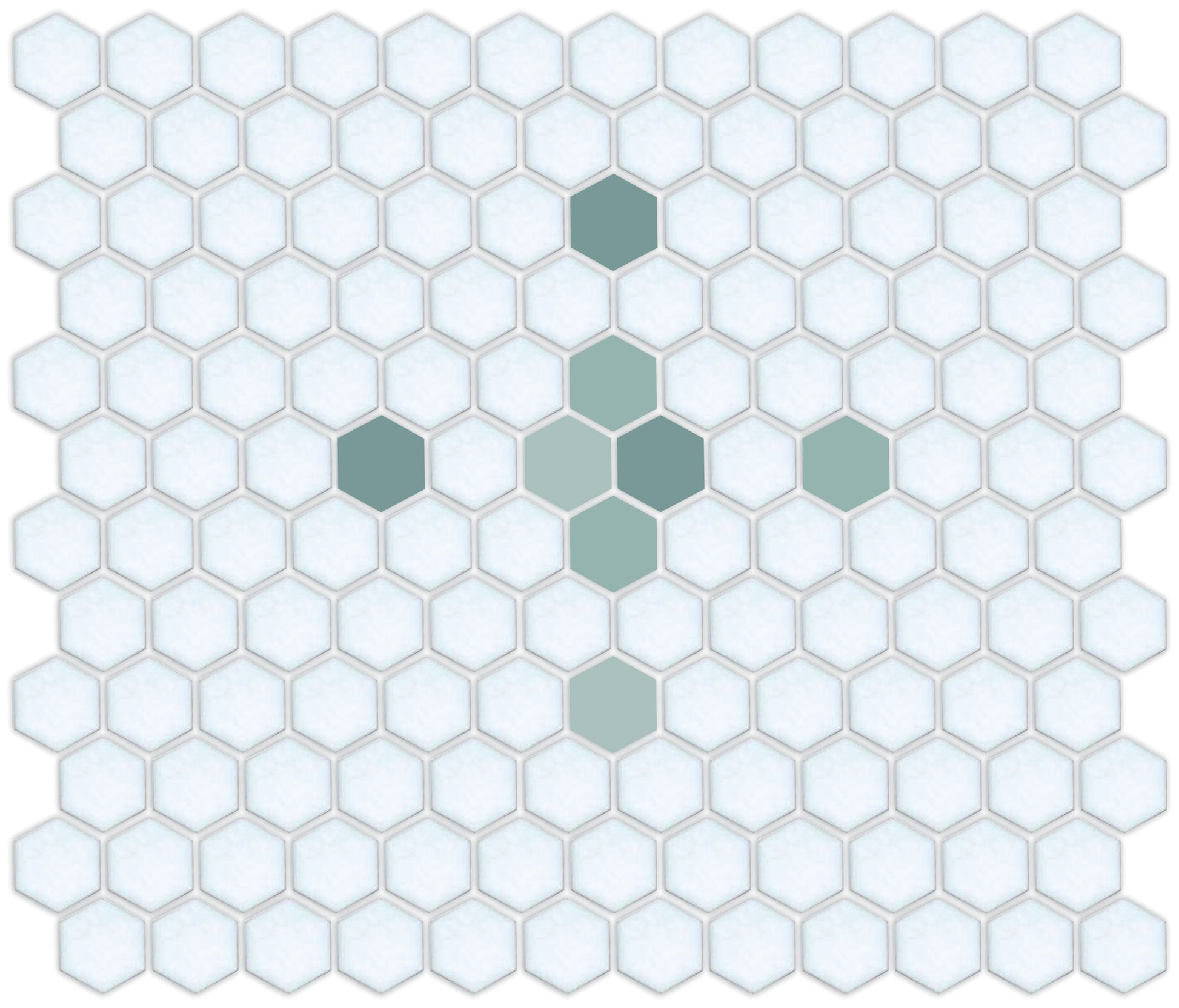 Tile featuring Quad and Cross layout in Pinnacle hexagon style