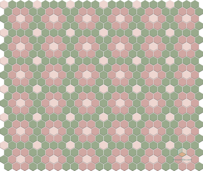 Rosette and Dot | Pinnacle Hexagon Patterns
