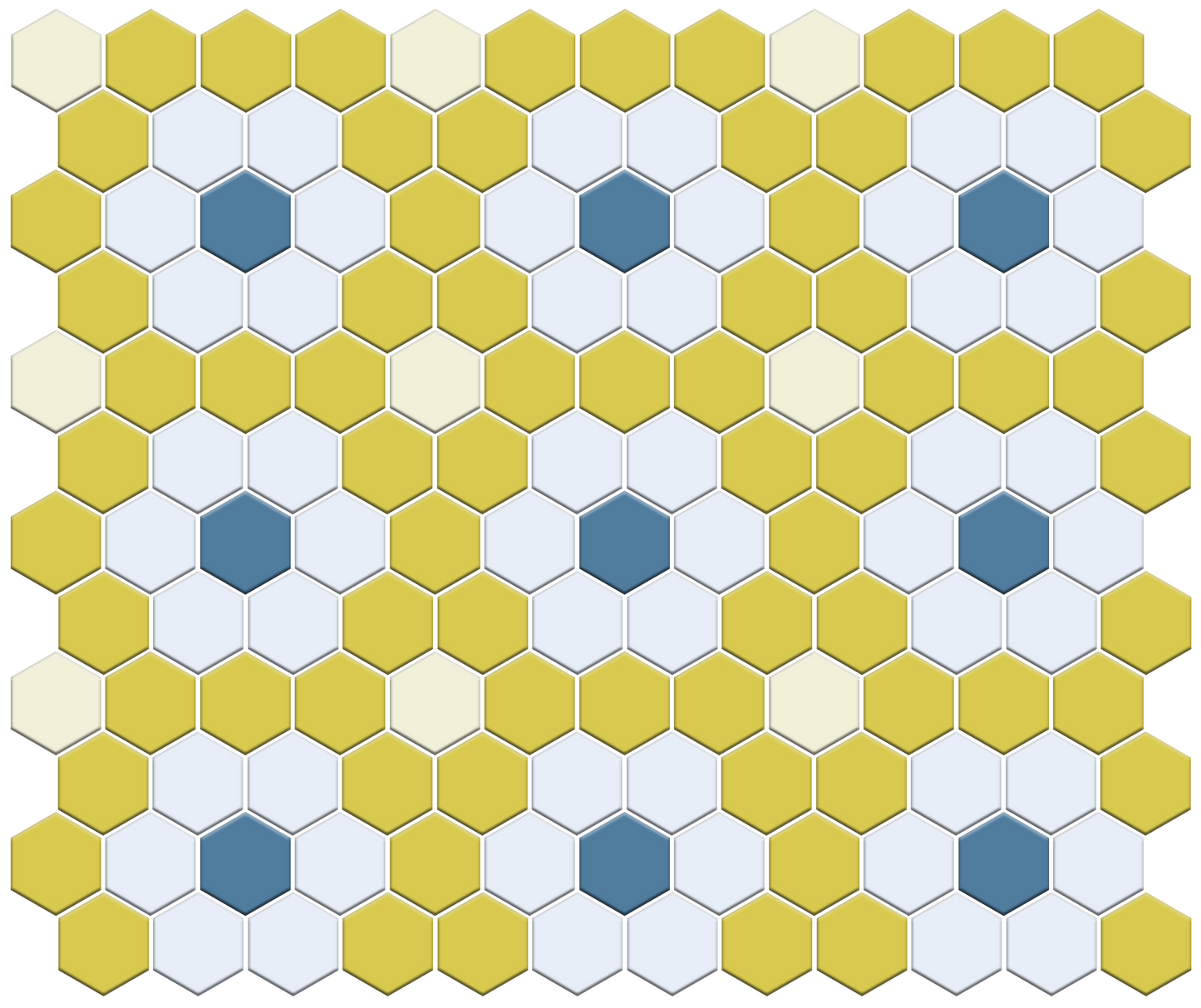Rosette and Dot | Pinnacle Hexagon Patterns