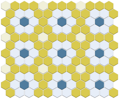 Rosette and Dot | Pinnacle Hexagon Patterns