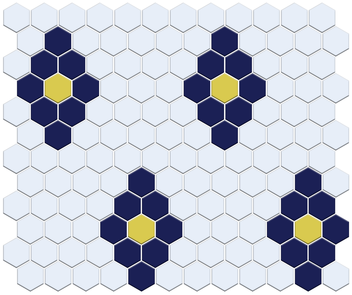 Repeating Diamonds | Pinnacle Hexagon Pattern