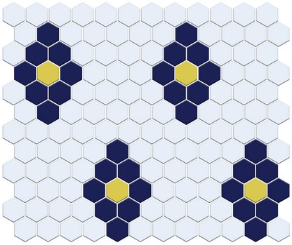 Repeating Diamonds | Pinnacle Hexagon Pattern