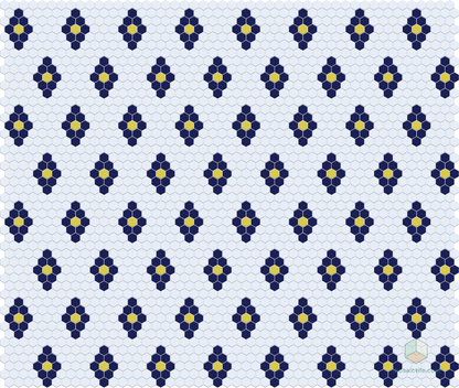 Repeating Diamonds | Pinnacle Hexagon Pattern