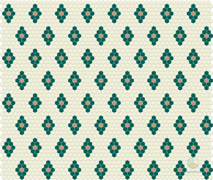 Repeating Diamonds | Pinnacle Hexagon Pattern