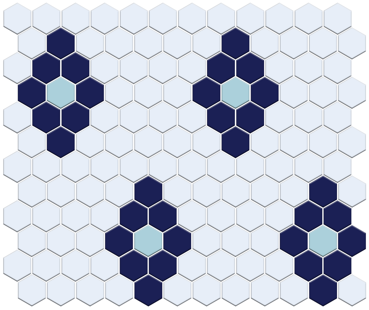 Repeating Diamonds | Pinnacle Hexagon Pattern