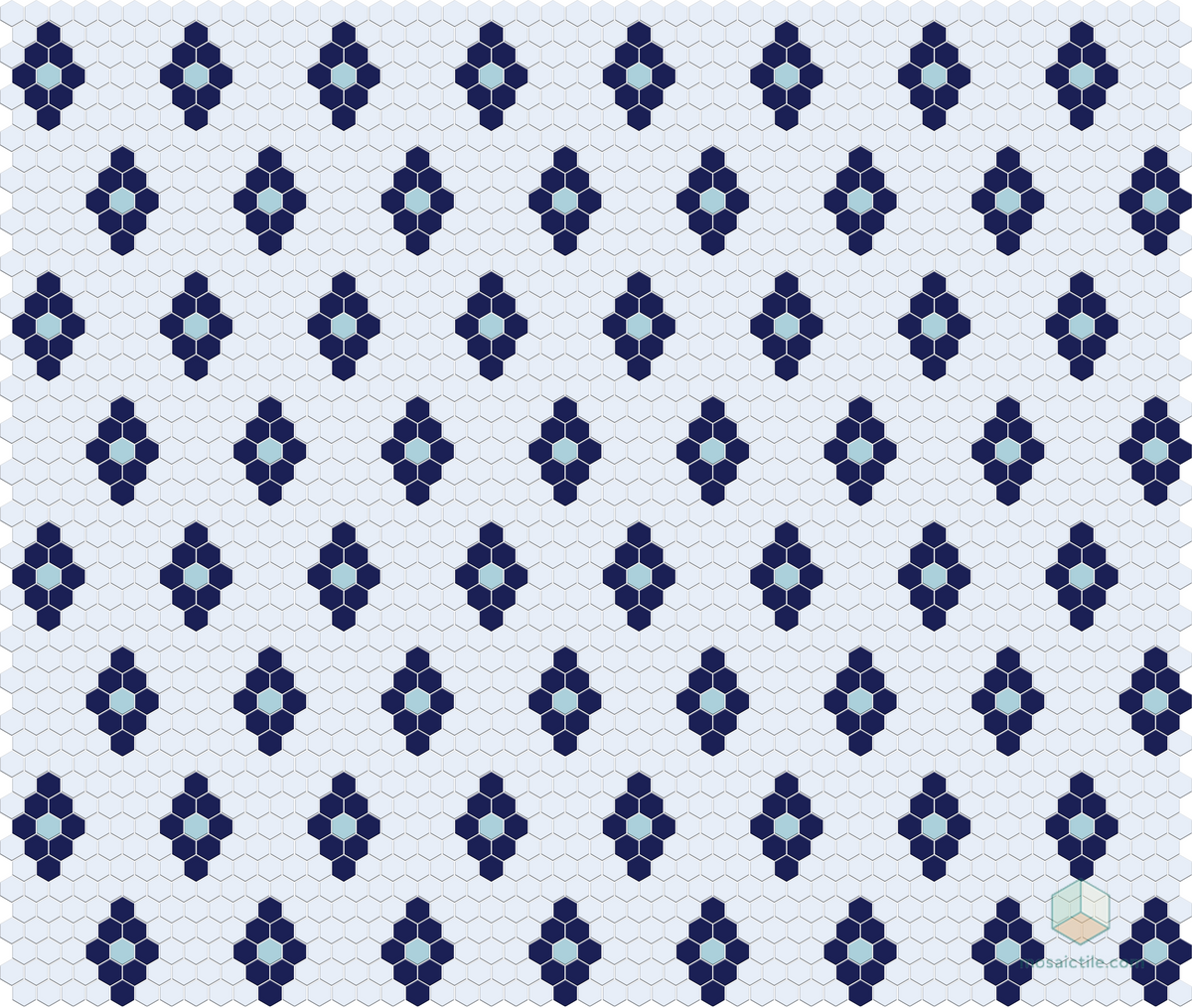 Repeating Diamonds | Pinnacle Hexagon Pattern