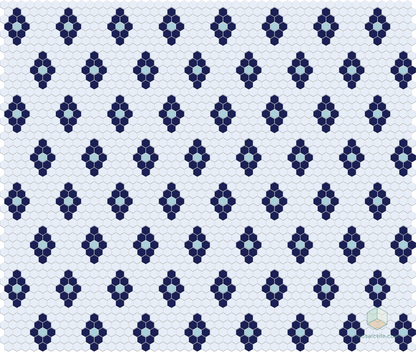 Repeating Diamonds | Pinnacle Hexagon Pattern