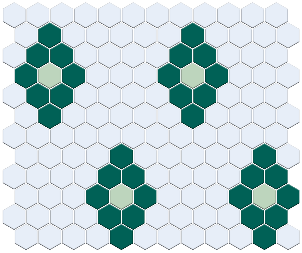 Repeating Diamonds | Pinnacle Hexagon Pattern