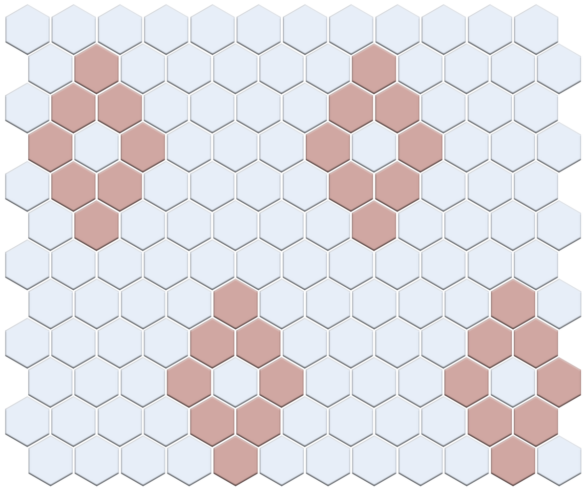 Repeating Diamonds | Pinnacle Hexagon Pattern
