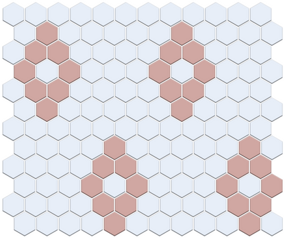 Repeating Diamonds | Pinnacle Hexagon Pattern