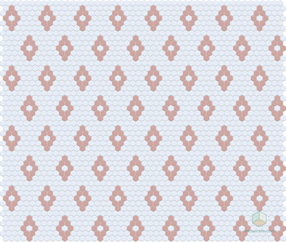 Repeating Diamonds | Pinnacle Hexagon Pattern