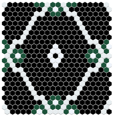 Rose Modage 4 pc. | Pinnacle Hexagon Patterns