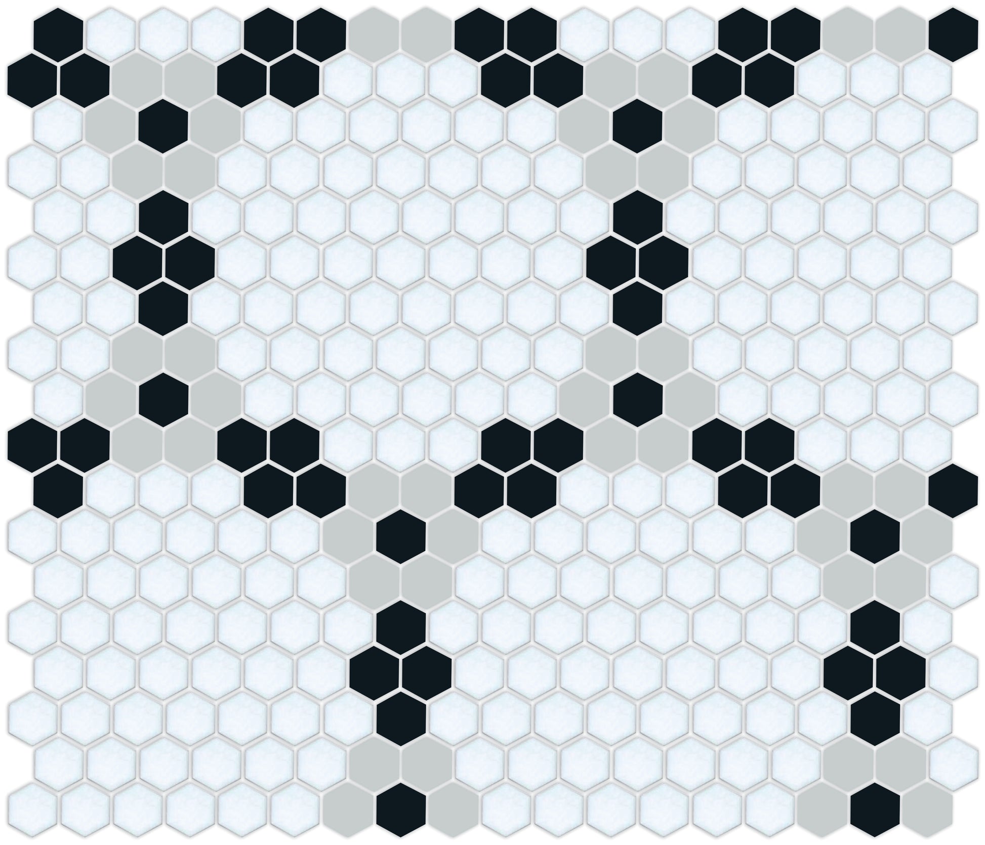 Round and Round hexagon tile pattern