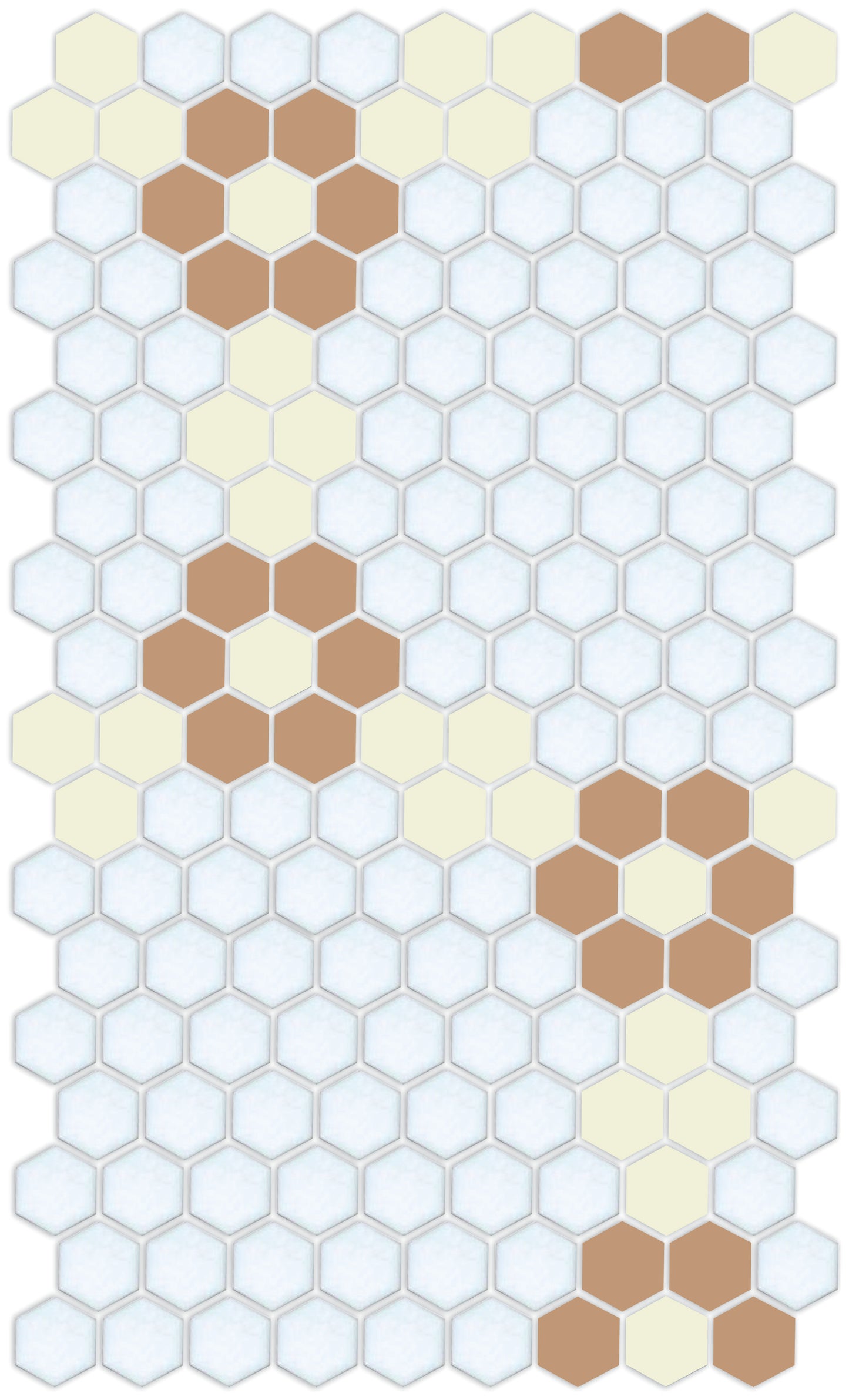 Round and Round hexagon tile pattern
