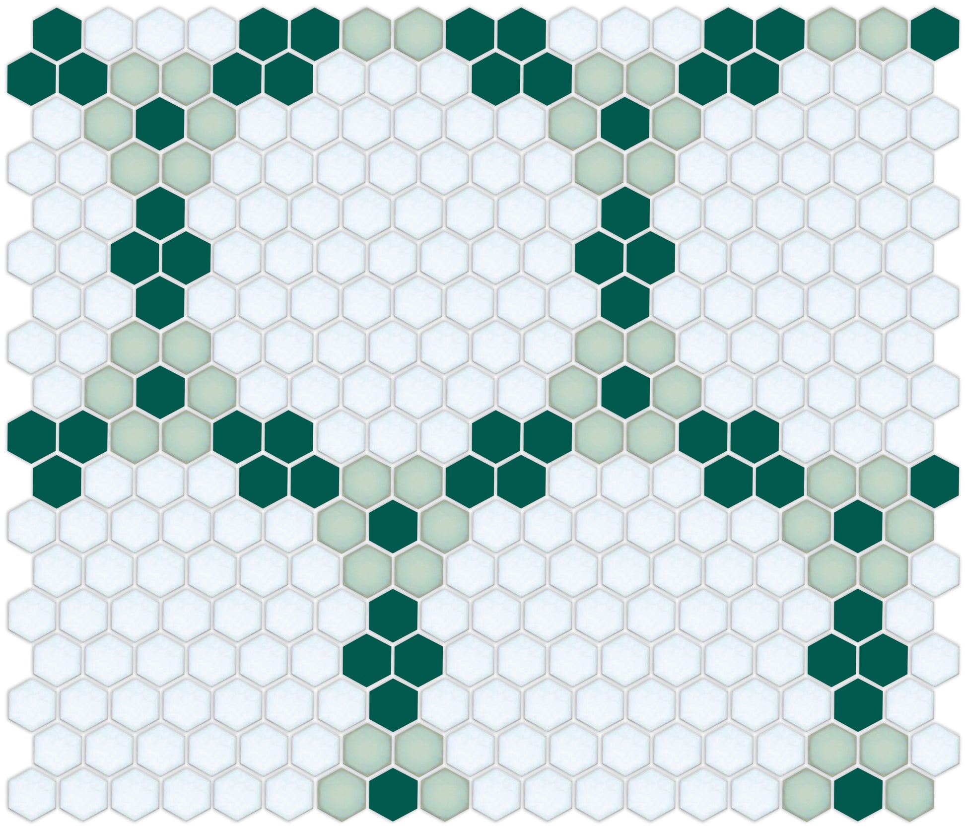 Round and Round hexagon tile pattern
