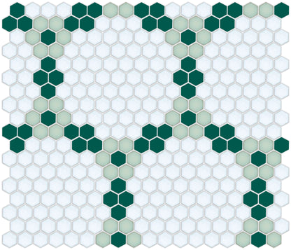 Round and Round hexagon tile pattern